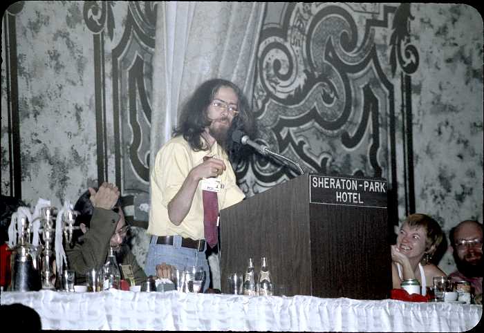 Spider Robinson receives the Campbell Award