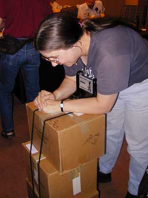 Cally delivering rest of birthday present