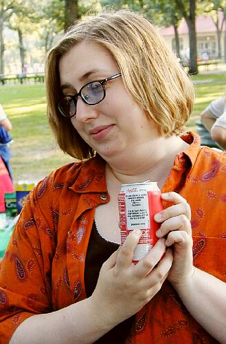 Laurel says her Coke can talks to her