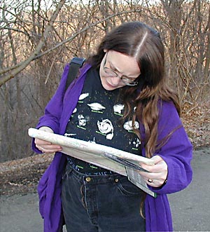 Lydy tries to figure out where we are 