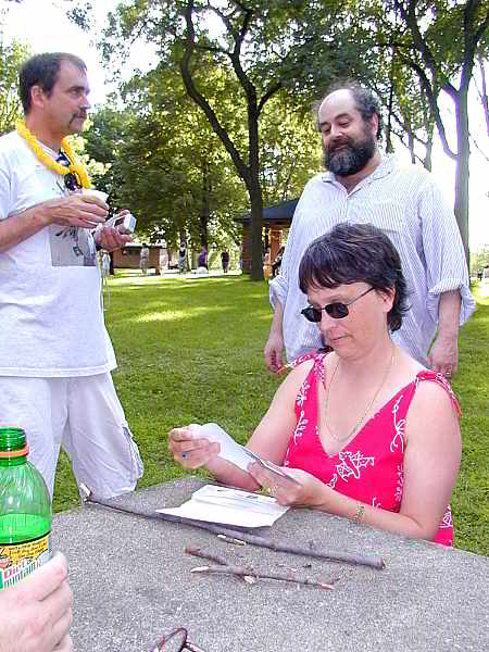 Larry, Karen, Joel; and Doug's cat pictures