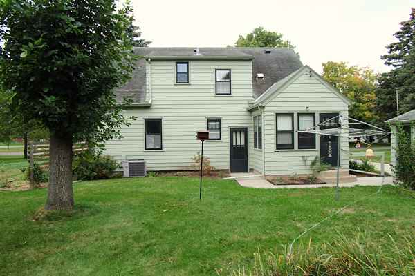 From the back (east)