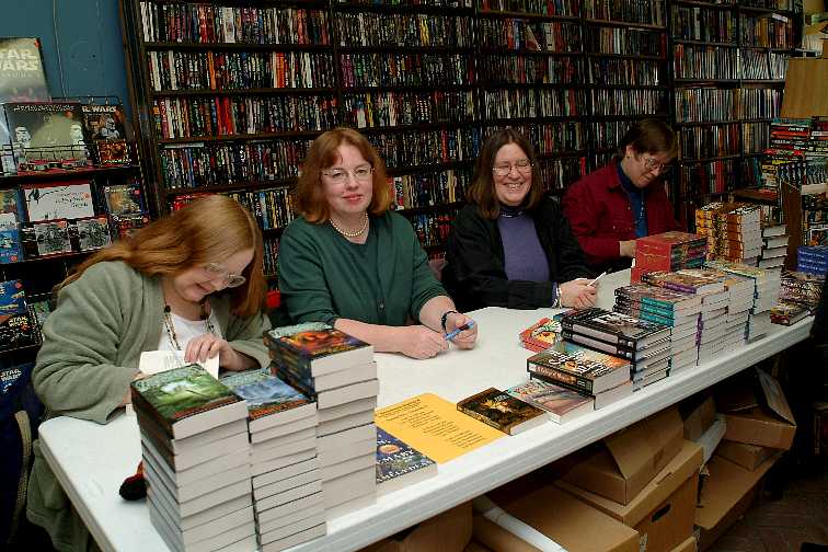 Pamela's autographing group