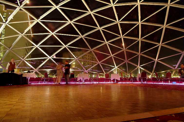 The Dome, with very ghostly dancers