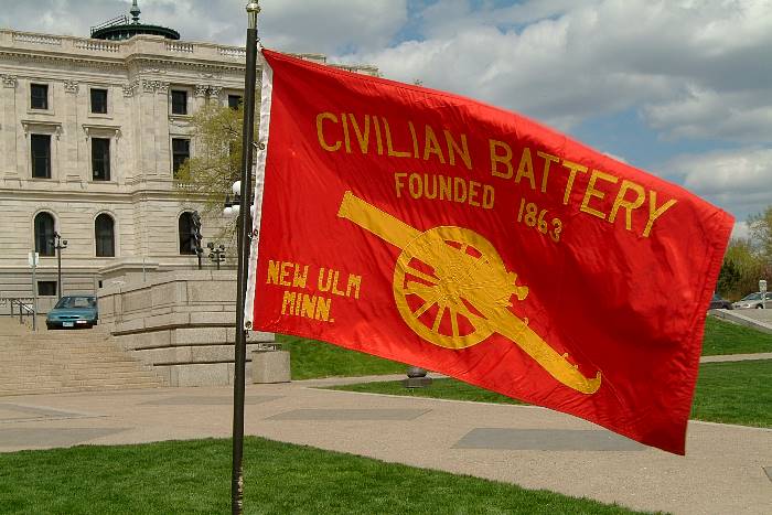 The flag of the New Ulm Battery