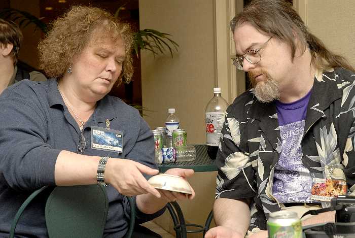 Mitch and Cass examine Singer bowls