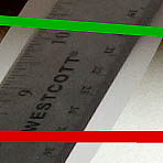 "Wide" setting, diffusion material, full resolution shadow on ruler