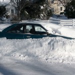 Buried car