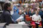 Greg Ketter reading at the Dreamhaven Books John M. Ford Memorial Reading and Reception.